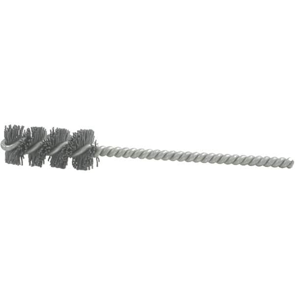 Brush Research Mfg. - 3/8" Bore Diam, 80 Grit, Aluminum Oxide Flexible Hone - Coarse, 1-1/4" OAL - Caliber Tooling