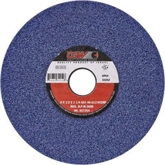 Camel Grinding Wheels - 14" Diam x 5" Hole x 1-1/2" Thick, H Hardness, 46 Grit Surface Grinding Wheel - Ceramic, Type 1, Medium Grade, Vitrified Bond, No Recess - Caliber Tooling