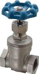 Legend Valve - 3/4" Pipe, Threaded Stainless Steel Solid Wedge Stem Gate Valve - 600 WOG, 125 WSP - Caliber Tooling