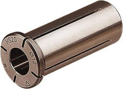 Seco - 0.236" ID x 3/4" OD, 1.14" Head Diam, Slotted Hydraulic Chuck Sleeve - Steel, 2.07" Length Under Head, Through Coolant - Exact Industrial Supply