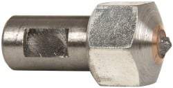 Made in USA - 1/2 Carat Single Point Diamond Dresser - 3/4" Long x 7/16" Shank Diam - Caliber Tooling