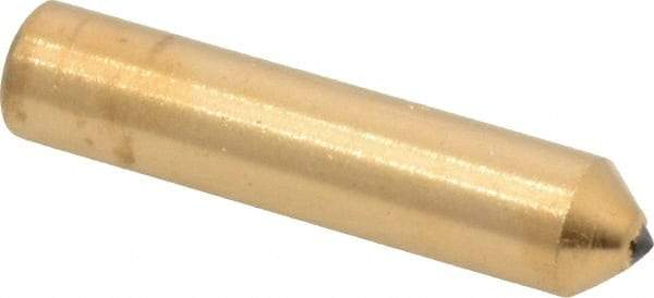 Norton - 1/4 Carat Single Point Diamond Dresser - 2" Long x 7/16" Shank Diam, Contains 1 Stone - Caliber Tooling