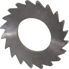 Made in USA - 1" Diam x 1/16" Blade Thickness x 1/2" Arbor Hole Diam, 20 Tooth Slitting and Slotting Saw - Arbor Connection, Solid Carbide, Concave Ground - Caliber Tooling