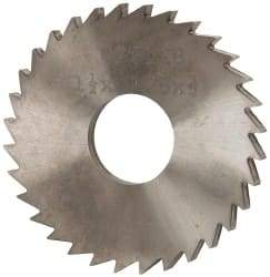 Made in USA - 1-1/2" Diam x 1/8" Blade Thickness x 1/2" Arbor Hole Diam, 32 Tooth Slitting and Slotting Saw - Arbor Connection, Solid Carbide, Concave Ground - Caliber Tooling