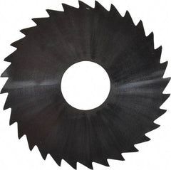 Made in USA - 1-3/4" Diam x 0.0313" Blade Thickness x 1/2" Arbor Hole Diam, 32 Tooth Slitting and Slotting Saw - Arbor Connection, Uncoated, Solid Carbide, Concave Ground - Caliber Tooling