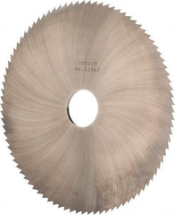 Made in USA - 6" Diam x 1/8" Blade Thickness x 1" Arbor Hole Diam, 120 Tooth Slitting and Slotting Saw - Arbor Connection, Solid Carbide, Concave Ground - Caliber Tooling