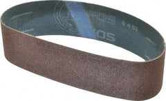 Made in USA - 2" Wide x 18-15/16" OAL, 60 Grit, Aluminum Oxide Abrasive Belt - Aluminum Oxide, Medium, Coated - Caliber Tooling