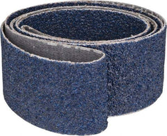 Norton - 1-1/2" Wide x 60" OAL, 36 Grit, Zirconia Alumina Abrasive Belt - Zirconia Alumina, Very Coarse, Coated, Y Weighted Cloth Backing, Dry, Series R821 - Caliber Tooling