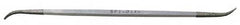 Grobet - 6" OAL Fine Square Riffler Diamond File - 1 LOC, 126 Grit - Caliber Tooling