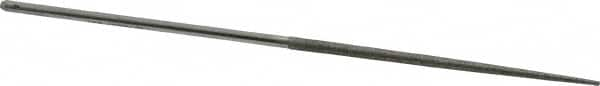 Grobet - 5-1/2" OAL Very Fine Round Needle Diamond File - 2-1/2 LOC, 220 Grit - Caliber Tooling