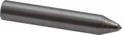 Made in USA - 1-1/2" Long x 1/4" Shank Diam Single Point Diamond Dresser - 90° Included Angle - Caliber Tooling