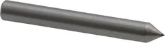 Made in USA - 1" Long x 1/8" Shank Diam Single Point Diamond Dresser - 60° Included Angle - Caliber Tooling