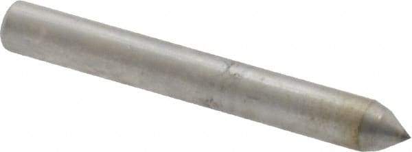 Made in USA - 1" Long x 1/8" Shank Diam Single Point Diamond Dresser - 70° Included Angle - Caliber Tooling