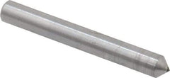 Made in USA - 1" Long x 1/8" Shank Diam Single Point Diamond Dresser - 90° Included Angle - Caliber Tooling