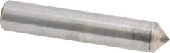 Made in USA - 1/2 Carat Single Pencil Point Diamond Dresser - 2" Long x 3/8" Shank Diam, 90° Included Angle - Caliber Tooling