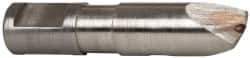 Made in USA - 0.005" Radius Single Point Diaform Diamond Dresser - 1-3/4" Long x 1/4" Shank Diam, 60° Included Angle - Caliber Tooling