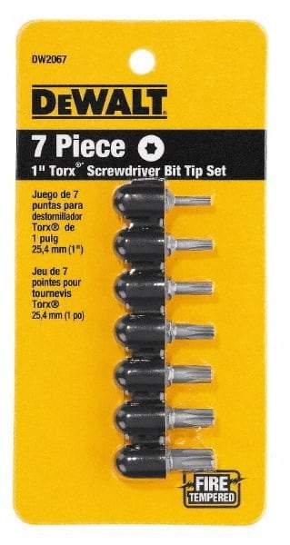 DeWALT - 7 Piece, Screwdriver Bit Set - Torx - Caliber Tooling