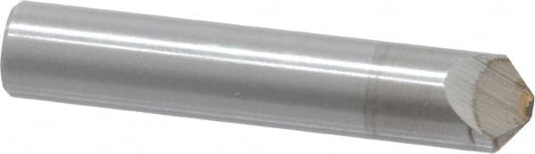 Value Collection - 1/2 Carat Single Point Chisel Edge Diamond - 2" Long x 3/8" Shank Diam, 60° Included Angle - Caliber Tooling