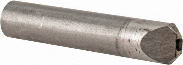 Value Collection - 3/4 Carat Single Point Chisel Edge Diamond - 2" Long x 3/8" Shank Diam, 60° Included Angle - Caliber Tooling