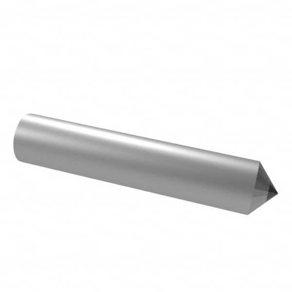 Norton - 1" Long x 1/4" Shank Diam Single Point Diamond Dresser - 60° Included Angle - Caliber Tooling