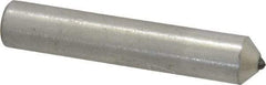 Norton - 1/4 Carat Single Point Diamond Dresser - 2" Long x 3/8" Shank Diam, 60° Included Angle - Caliber Tooling