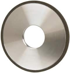 Made in USA - 4" Diam x 1-1/4" Hole x 1/4" Thick, N Hardness, 100 Grit Surface Grinding Wheel - Diamond, Type 1A1, Fine Grade - Caliber Tooling