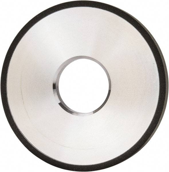 Made in USA - 4" Diam x 1-1/4" Hole x 3/8" Thick, N Hardness, 100 Grit Surface Grinding Wheel - Diamond, Type 1A1, Fine Grade - Caliber Tooling