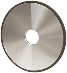 Made in USA - 6" Diam x 1-1/4" Hole x 1/4" Thick, N Hardness, 220 Grit Surface Grinding Wheel - Diamond, Type 1A1, Very Fine Grade - Caliber Tooling