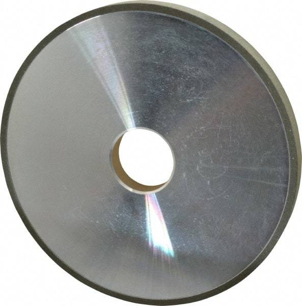 Made in USA - 6" Diam x 1-1/4" Hole x 1/2" Thick, N Hardness, 100 Grit Surface Grinding Wheel - Diamond, Type 1A1, Fine Grade - Caliber Tooling