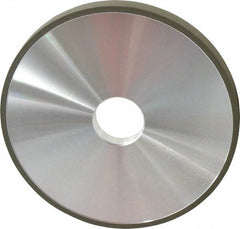 Made in USA - 6" Diam x 1-1/4" Hole x 1/2" Thick, N Hardness, 220 Grit Surface Grinding Wheel - Diamond, Type 1A1, Very Fine Grade - Caliber Tooling