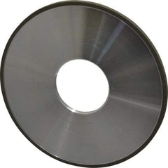 Made in USA - 4" Diam x 1-1/4" Hole x 1/8" Thick, N Hardness, 100 Grit Surface Grinding Wheel - Diamond, Type 1A1, Fine Grade - Caliber Tooling