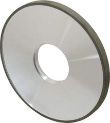 Made in USA - 4" Diam x 1-1/4" Hole x 1/4" Thick, N Hardness, 220 Grit Surface Grinding Wheel - Diamond, Type 1A1, Very Fine Grade - Caliber Tooling