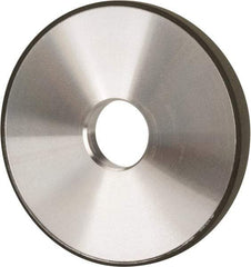 Made in USA - 5" Diam x 1-1/4" Hole x 1/2" Thick, N Hardness, 220 Grit Surface Grinding Wheel - Diamond, Type 1A1, Fine Grade - Caliber Tooling