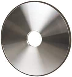 Made in USA - 6" Diam x 1-1/4" Hole x 1/4" Thick, N Hardness, 220 Grit Surface Grinding Wheel - Diamond, Type 1A1, Very Fine Grade - Caliber Tooling