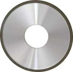 Made in USA - 4" Diam x 1-1/4" Hole x 1/8" Thick, N Hardness, 100 Grit Surface Grinding Wheel - Diamond, Type 1A1, Fine Grade - Caliber Tooling