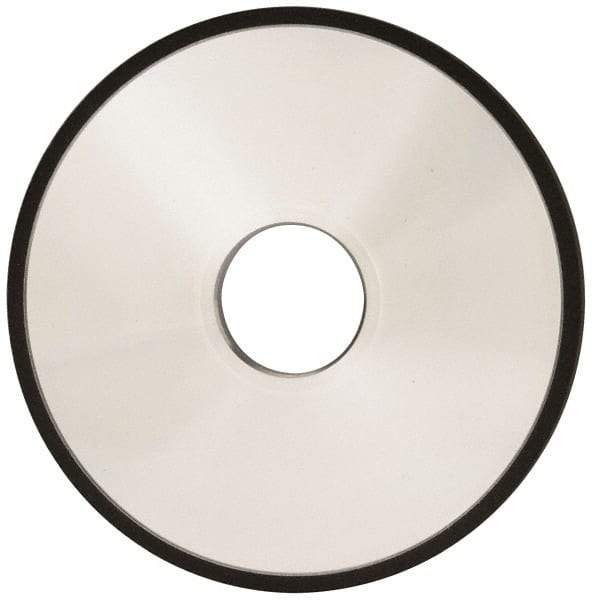 Made in USA - 5" Diam x 1-1/4" Hole x 1/4" Thick, N Hardness, 100 Grit Surface Grinding Wheel - Diamond, Type 1A1, Fine Grade - Caliber Tooling