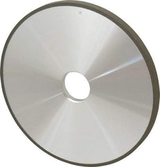 Made in USA - 7" Diam x 1-1/4" Hole x 3/8" Thick, N Hardness, 100 Grit Surface Grinding Wheel - Diamond, Type 1A1, Fine Grade - Caliber Tooling