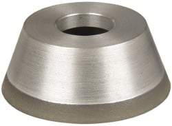 Made in USA - 3-3/4" Diam, 1-1/4" Hole Size, 1-1/2" Overall Thickness, 150 Grit, Type 11 Tool & Cutter Grinding Wheel - Very Fine Grade, CBN - Caliber Tooling