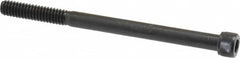 Value Collection - 1/4-20 UNC Hex Socket Drive, Socket Cap Screw - Alloy Steel, Black Oxide Finish, Partially Threaded, 3-1/2" Length Under Head - Caliber Tooling