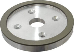 Made in USA - 6" Diam, 1-1/4" Hole Size, 3/4" Overall Thickness, 150 Grit, Type 6 Tool & Cutter Grinding Wheel - Very Fine Grade, Diamond - Caliber Tooling