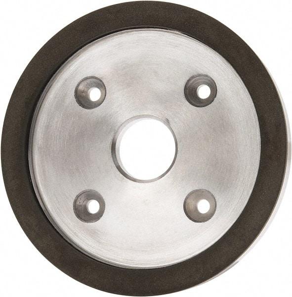 Made in USA - 6" Diam, 1-1/4" Hole Size, 3/4" Overall Thickness, 220 Grit, Type 6 Tool & Cutter Grinding Wheel - Very Fine Grade, Diamond - Caliber Tooling