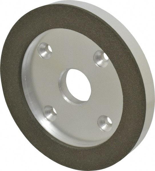 Made in USA - 6" Diam, 1-1/4" Hole Size, 3/4" Overall Thickness, 100 Grit, Type 6 Tool & Cutter Grinding Wheel - Fine Grade, Diamond - Caliber Tooling