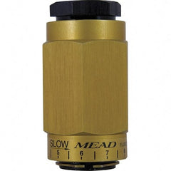 Mead - 1/2" NPTF Threaded Flow Control Valve - 0 to 250 psi & Aluminum Material - Caliber Tooling