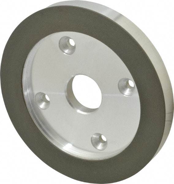 Made in USA - 6" Diam, 1-1/4" Hole Size, 3/4" Overall Thickness, 220 Grit, Type 6 Tool & Cutter Grinding Wheel - Very Fine Grade, Diamond - Caliber Tooling