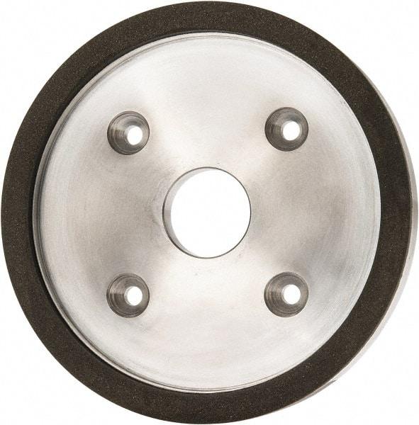 Made in USA - 6" Diam, 1-1/4" Hole Size, 3/4" Overall Thickness, 150 Grit, Type 6 Tool & Cutter Grinding Wheel - Very Fine Grade, Diamond - Caliber Tooling