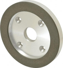 Made in USA - 6" Diam, 1-1/4" Hole Size, 3/4" Overall Thickness, 100 Grit, Type 6 Tool & Cutter Grinding Wheel - Fine Grade, Diamond - Caliber Tooling