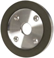 Made in USA - 6" Diam, 1-1/4" Hole Size, 3/4" Overall Thickness, 150 Grit, Type 6 Tool & Cutter Grinding Wheel - Very Fine Grade, Diamond - Caliber Tooling