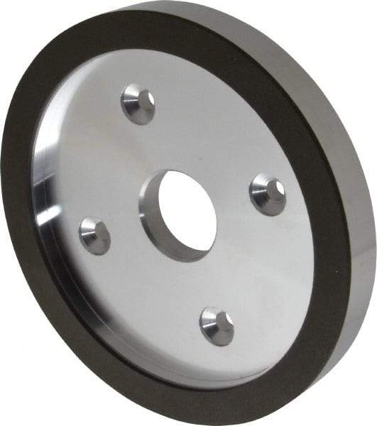 Made in USA - 6" Diam, 1-1/4" Hole Size, 3/4" Overall Thickness, 150 Grit, Type 6 Tool & Cutter Grinding Wheel - Very Fine Grade, Diamond - Caliber Tooling