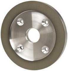 Made in USA - 6" Diam, 1-1/4" Hole Size, 3/4" Overall Thickness, 150 Grit, Type 6 Tool & Cutter Grinding Wheel - Very Fine Grade, Diamond - Caliber Tooling