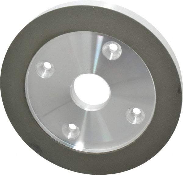 Made in USA - 6" Diam, 1-1/4" Hole Size, 3/4" Overall Thickness, 220 Grit, Type 6 Tool & Cutter Grinding Wheel - Very Fine Grade, Diamond - Caliber Tooling